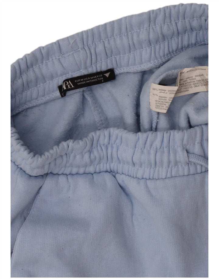 Zara Femme Pantalon De Survêtement Joggers UK 12 Bleu Moyen Polyester