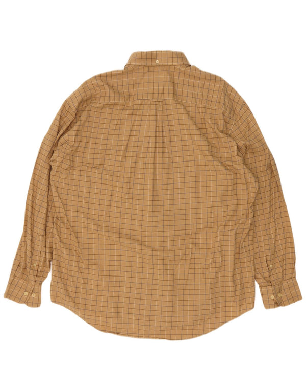 Nautica Chemise Homme XL Beige Carreaux Coton
