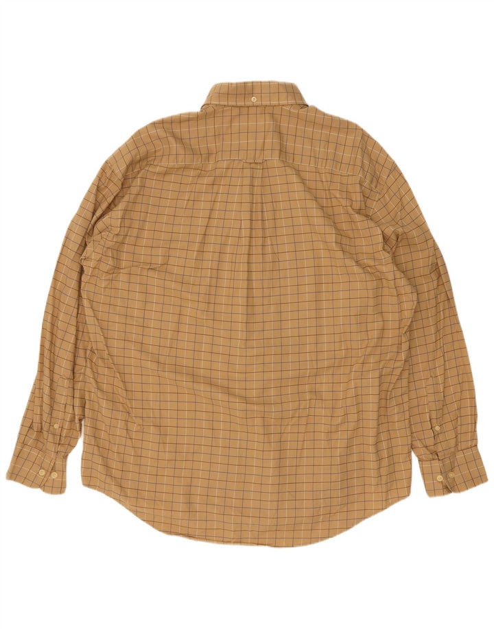 Nautica Chemise Homme XL Beige Carreaux Coton