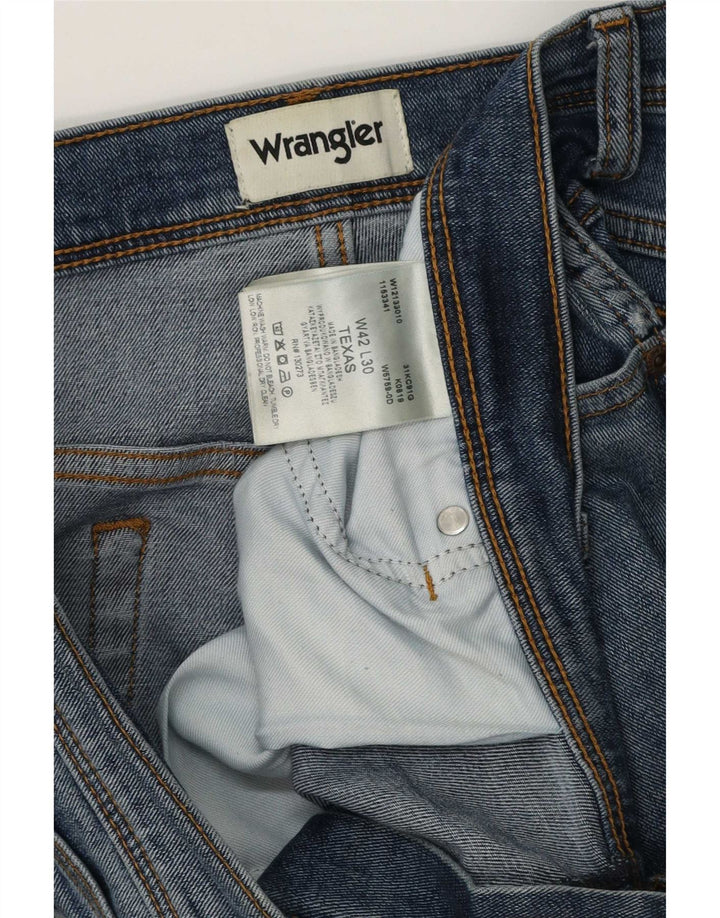 Wrangler Jean Droit Texas Homme W42 L30 Bleu Coton