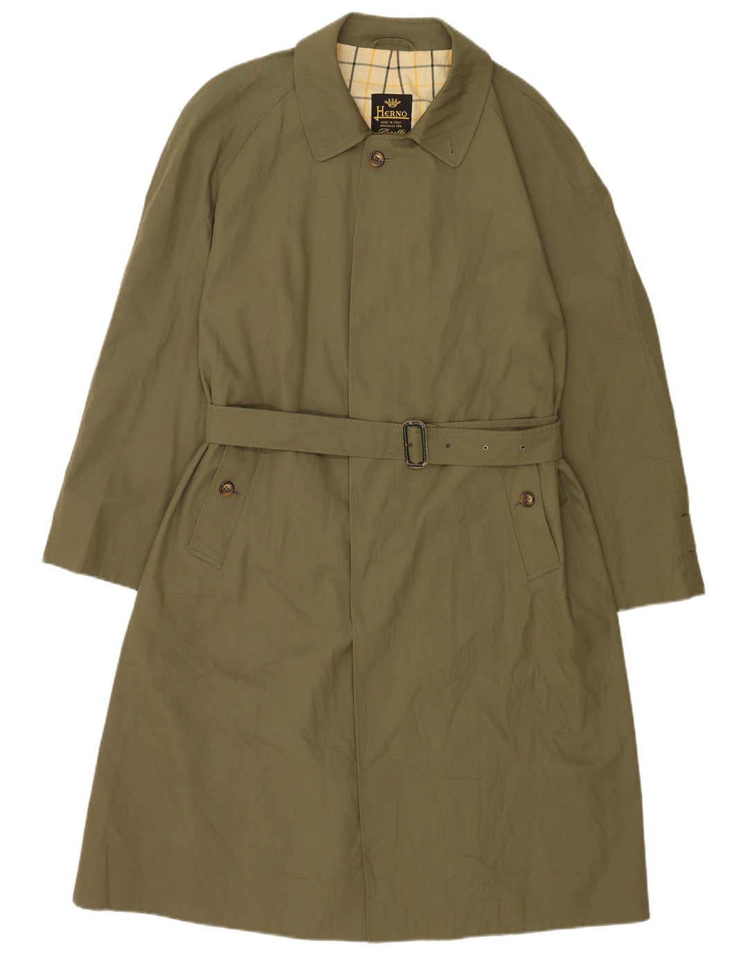 Herno Trench Homme IT 50 Large Vert