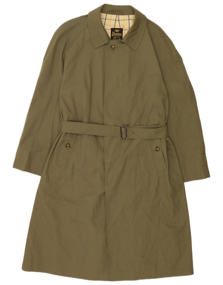 Herno Trench Homme IT 50 Large Vert