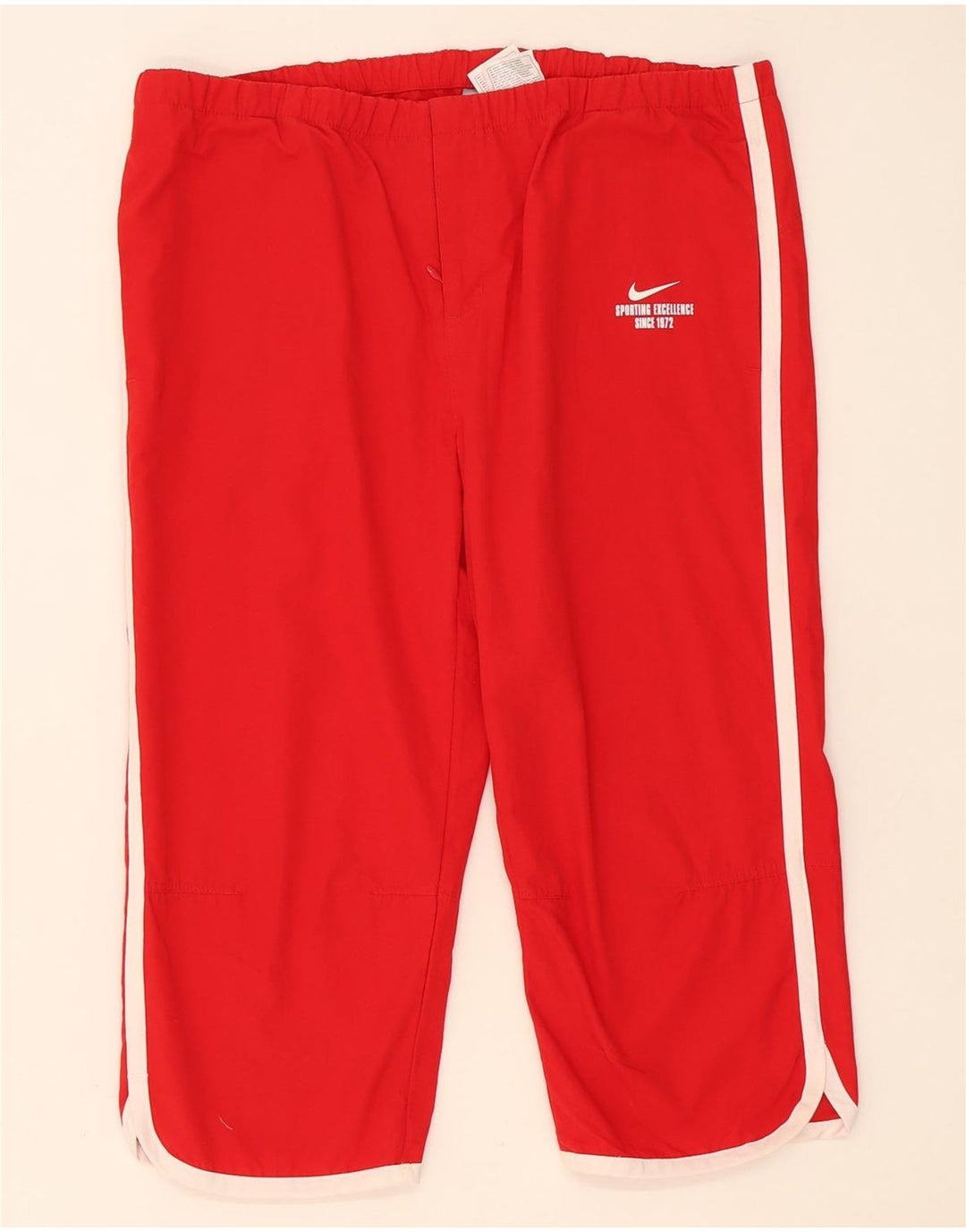 Pantalon de survêtement Nike Femme Capri UK 14/16 Large Rouge Polyester