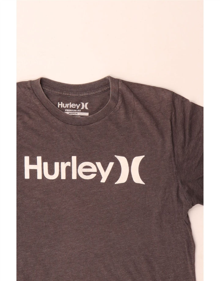 Hurley T-Shirt Premium Fit Graphic Homme Gris Moyen Coton