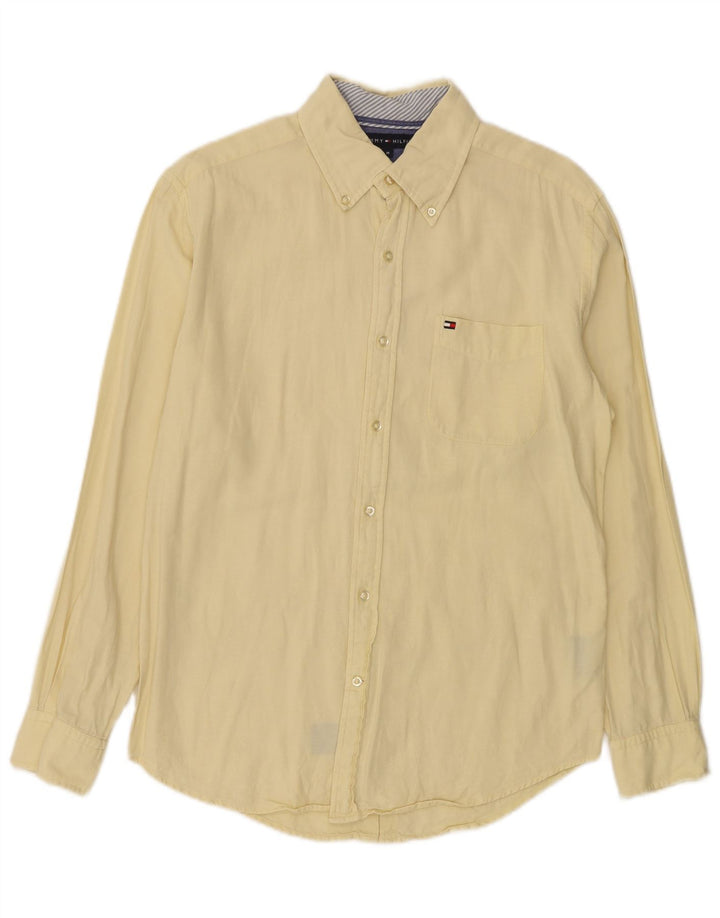 Tommy Hilfiger Chemise Homme Jaune Moyen Coton