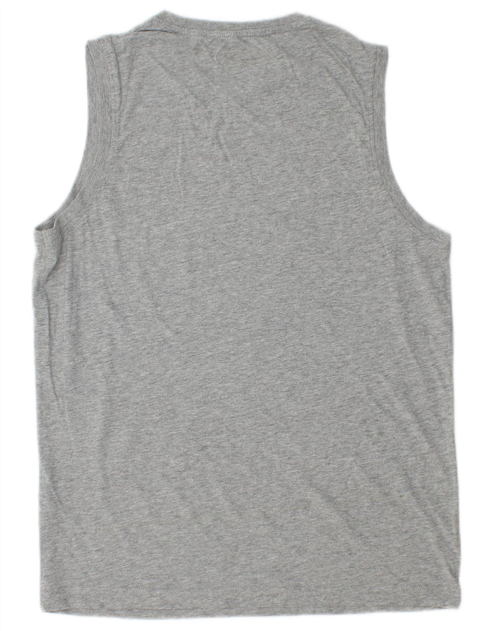 Kappa Débardeur Graphique Homme Gris Moyen Moucheté Coton