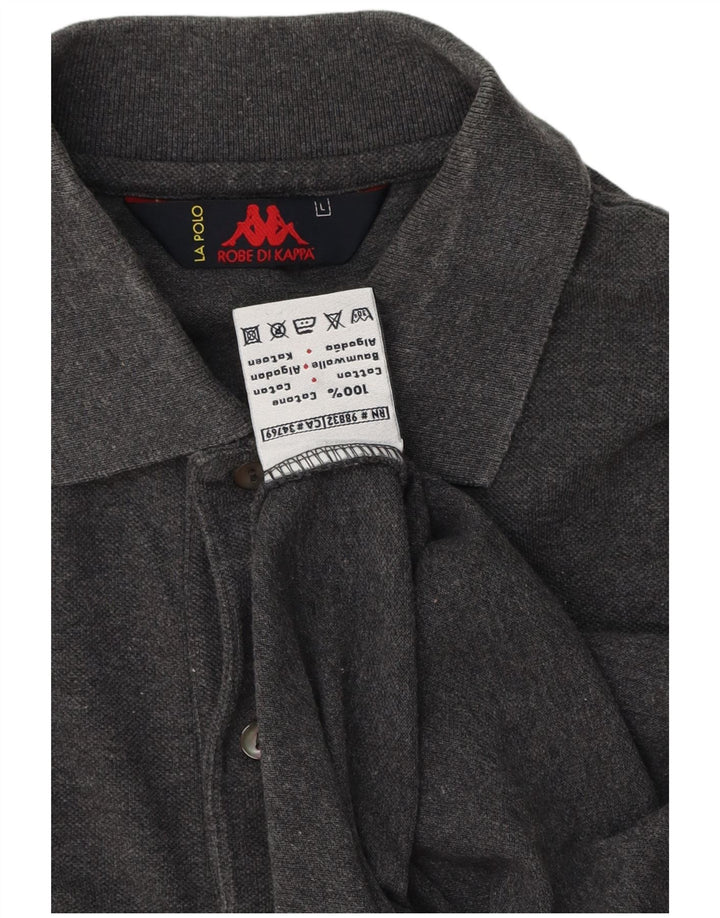 Kappa Polo Homme Grand Gris Coton