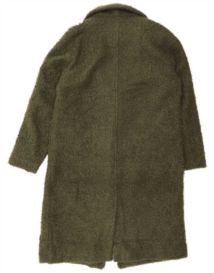 Marks & Spencer Manteau coupe ample pour femme UK 12 Vert moyen Polyester