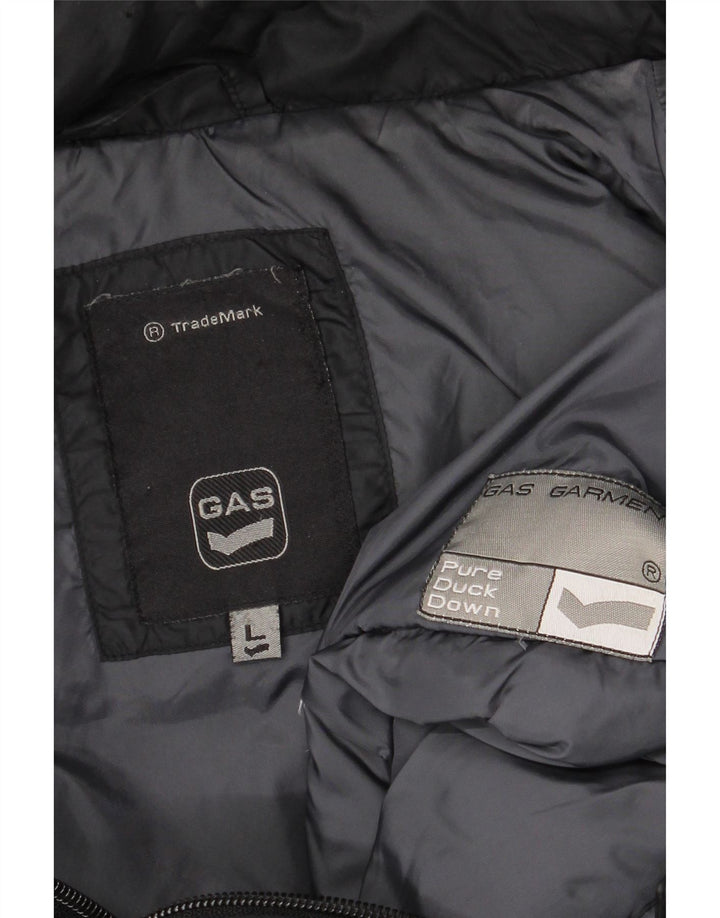 Gas Veste matelassée à capuche pour homme UK 40 Large Noir