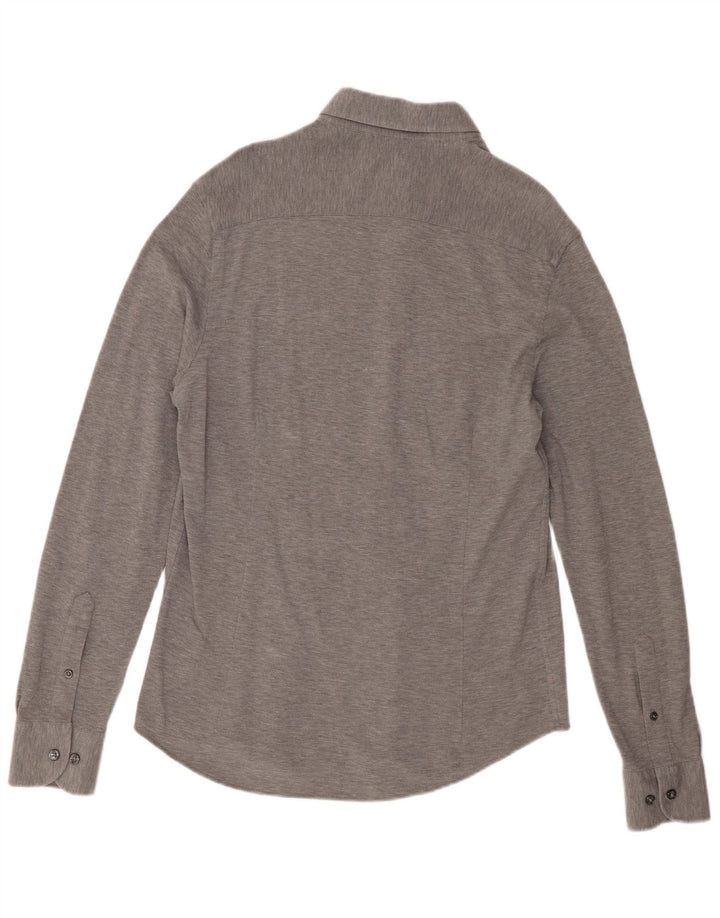 Massimo Dutti Chemise Homme Gris Moyen Moucheté