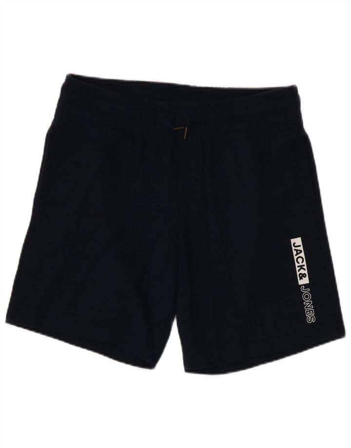 Jack & Jones Short de Sport Graphique Homme Bleu Marine Moyen Coton