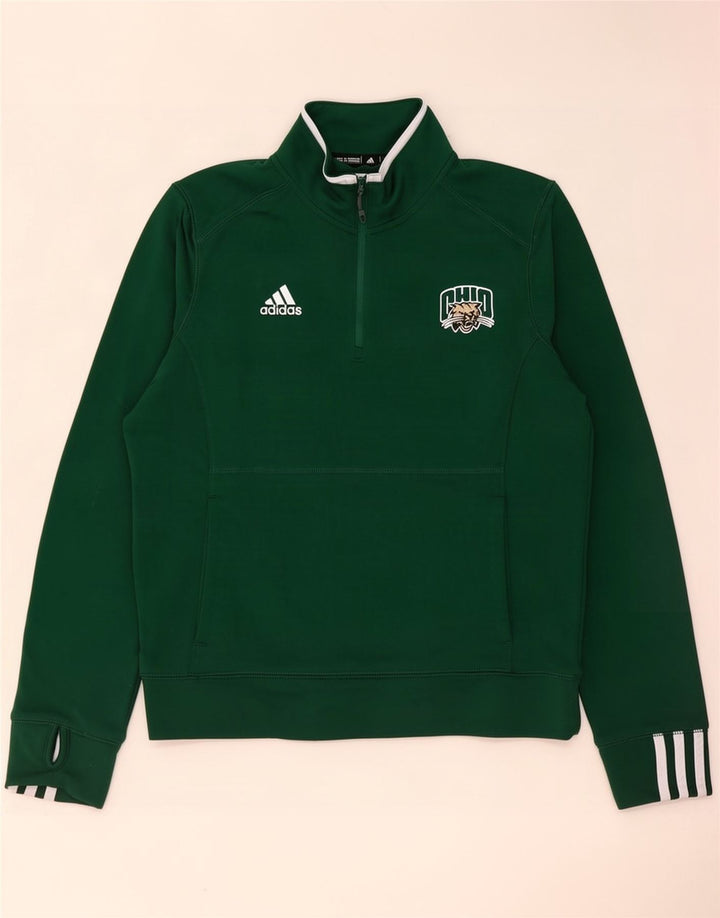 Adidas Pull Ohio Zip Neck Homme Vert Moyen
