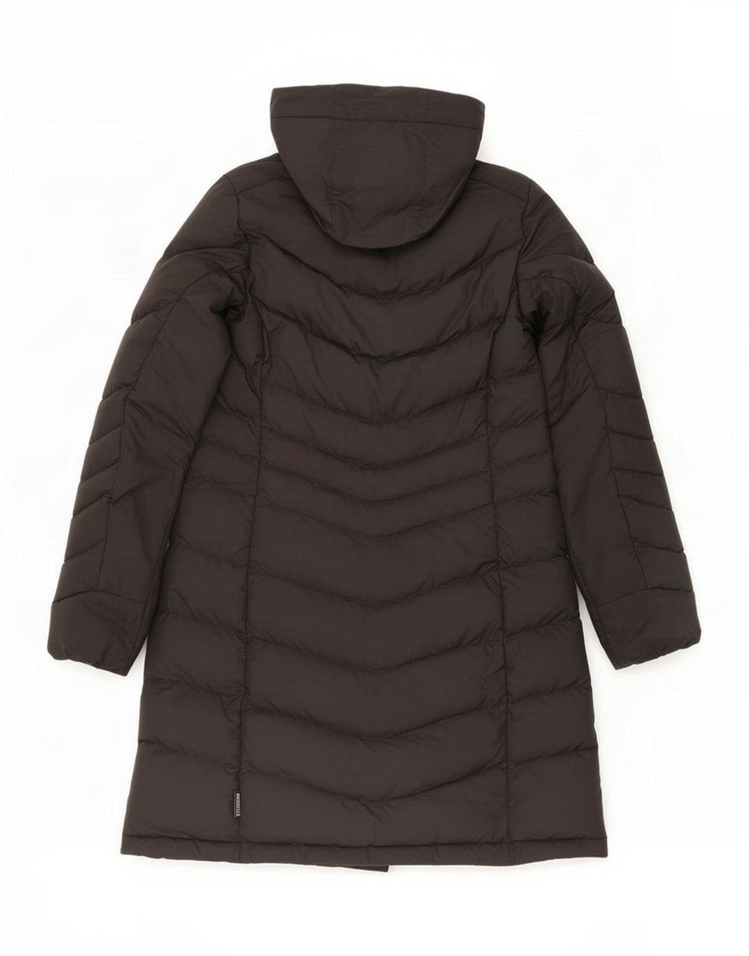 Jack Wolfskin Manteau rembourré à capuche pour femme UK 10/12 Medium Noir Polyester