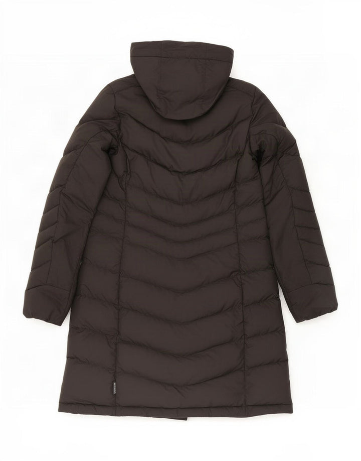 Jack Wolfskin Manteau rembourré à capuche pour femme UK 10/12 Medium Noir Polyester