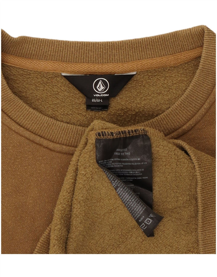 Volcom Sweat-shirt graphique pour hommes, grand coton kaki