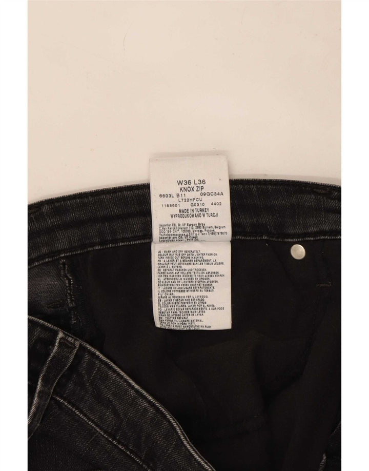 Lee Jean Droit Knox W36 L30 Homme Noir Coton