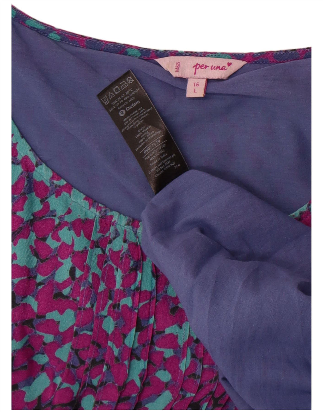 Marks & Spencer Robe trapèze Per Una pour femme UK 16 Large Multicolore