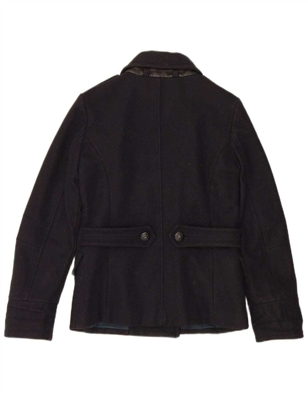 Massimo Rebecchi Caban Femme IT 44 Laine Bleu Marine Moyen