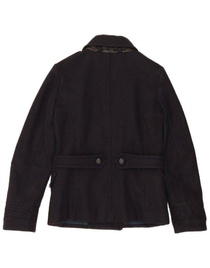 Massimo Rebecchi Caban Femme IT 44 Laine Bleu Marine Moyen
