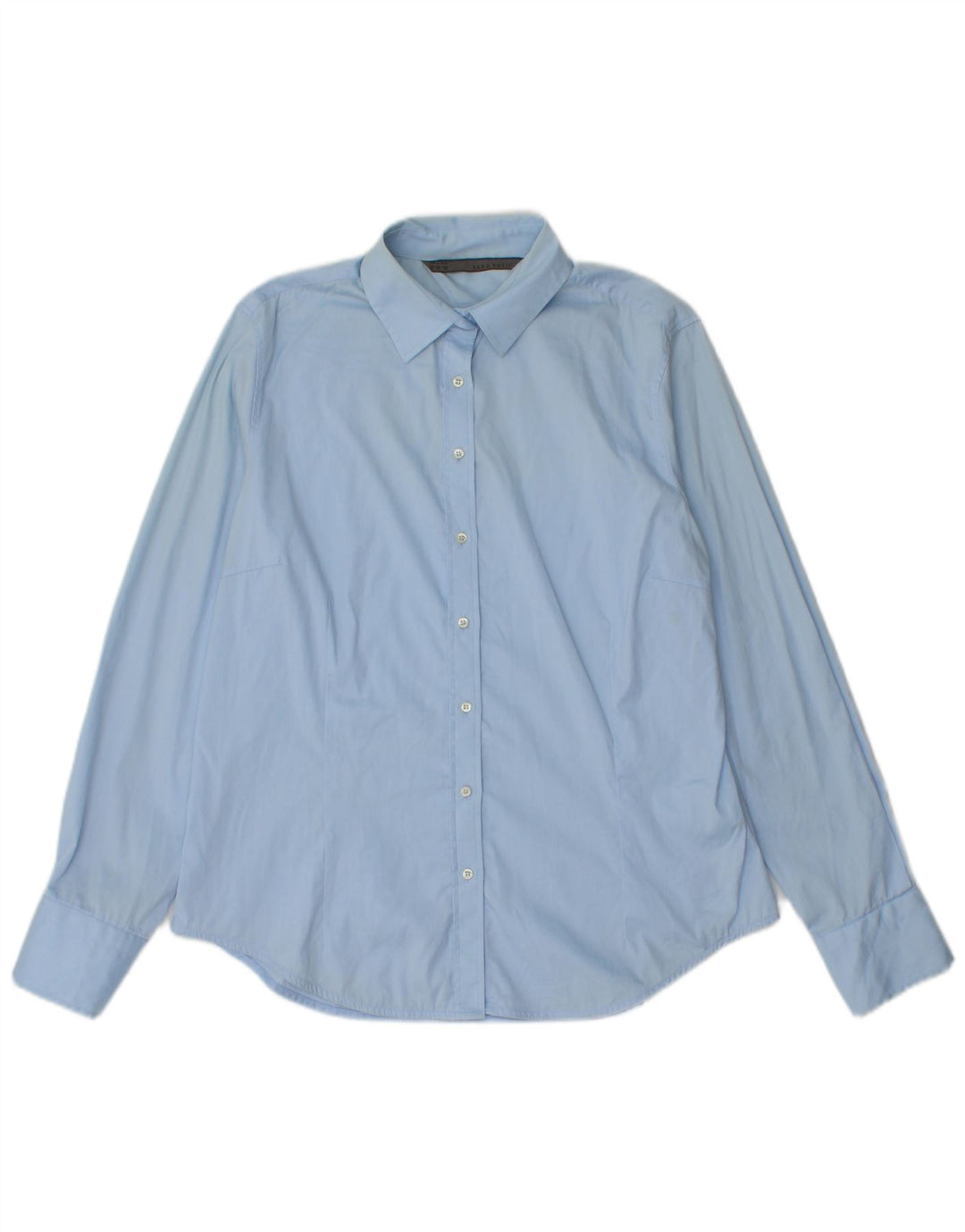 Chemise Femme Zara UK 18 XL Coton Bleu