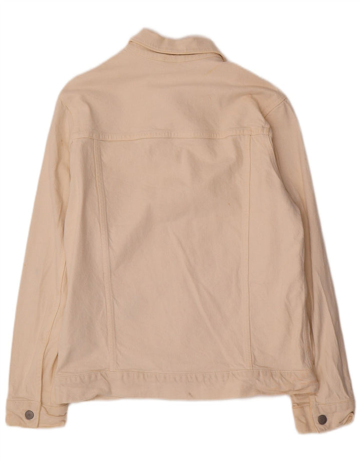 Zara Veste en jean pour homme UK 38 Lyocell beige moyen
