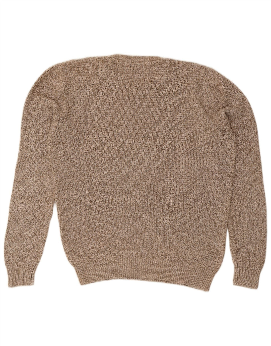Zara Pull Col Rond Homme Beige Moyen Moucheté