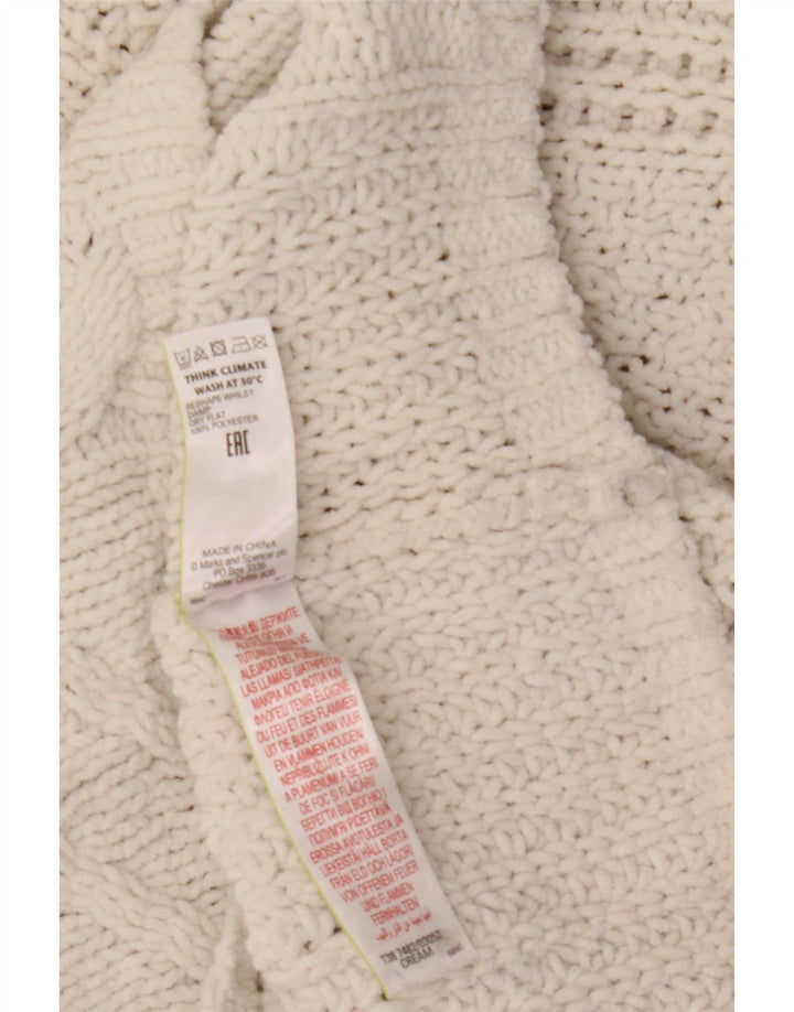 Marks & Spencer Pull col roulé pour femme UK 14 Beige moyen