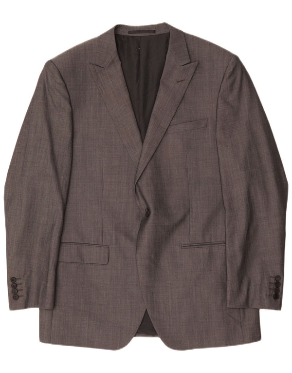 Marks & Spencer Veste blazer autographe 1 bouton pour homme UK 42 Large laine grise