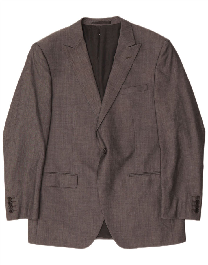 Marks & Spencer Veste blazer autographe 1 bouton pour homme UK 42 Large laine grise