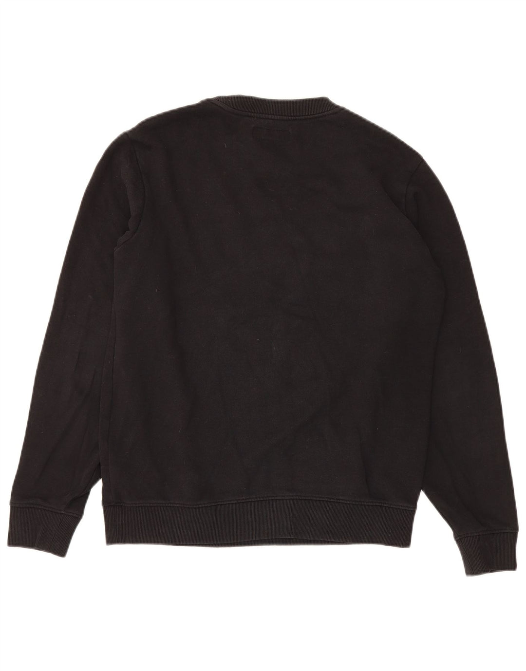 Guess Sweat-shirt graphique pour hommes, petit coton noir