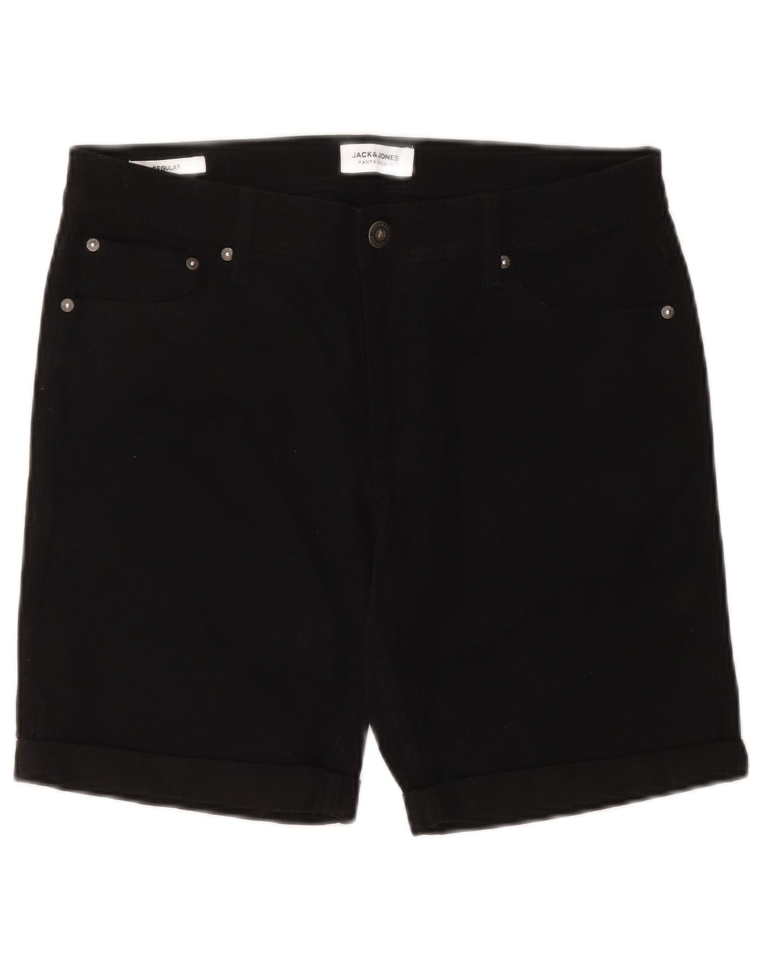 Jack & Jones Short décontracté régulier pour homme Medium W32 Noir Coton
