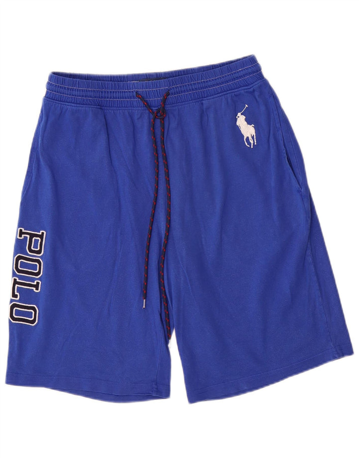POLO RALPH LAUREN Short de Sport Graphique Homme Bleu Moyen Coton