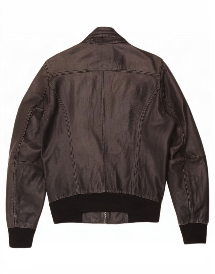 C.D.P. Veste En Cuir Homme IT 46 Petit Noir