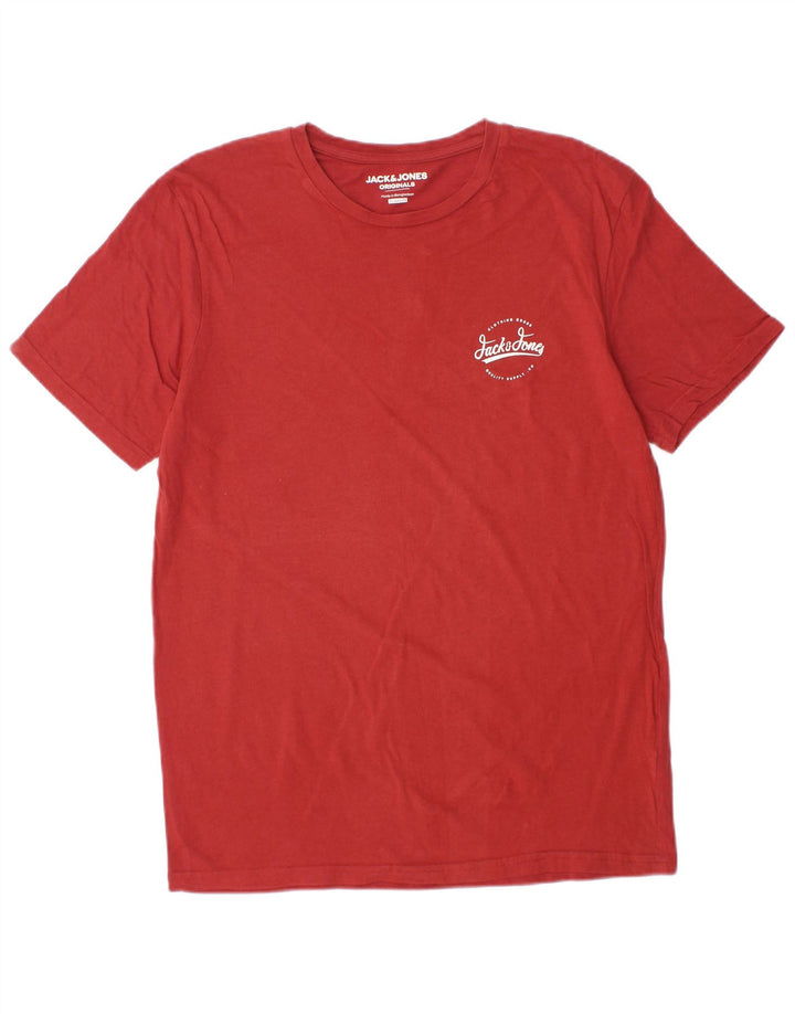 JACK & JONES T-Shirt Regular Fit Homme Grand Rouge Coton