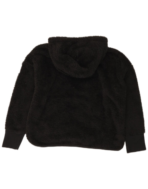 Calvin Klein Veste polaire surdimensionnée à capuche pour femme UK 18 XL Noir Polyester