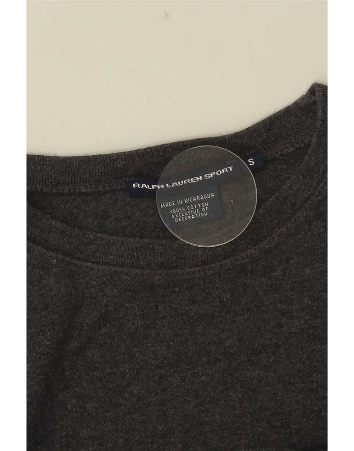 Ralph Lauren Haut à manches longues pour femme UK 10 Petit coton gris