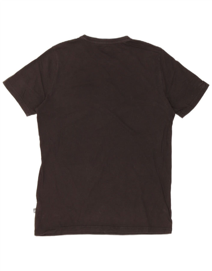 Puma T-shirt graphique pour homme, petit, noir, coton