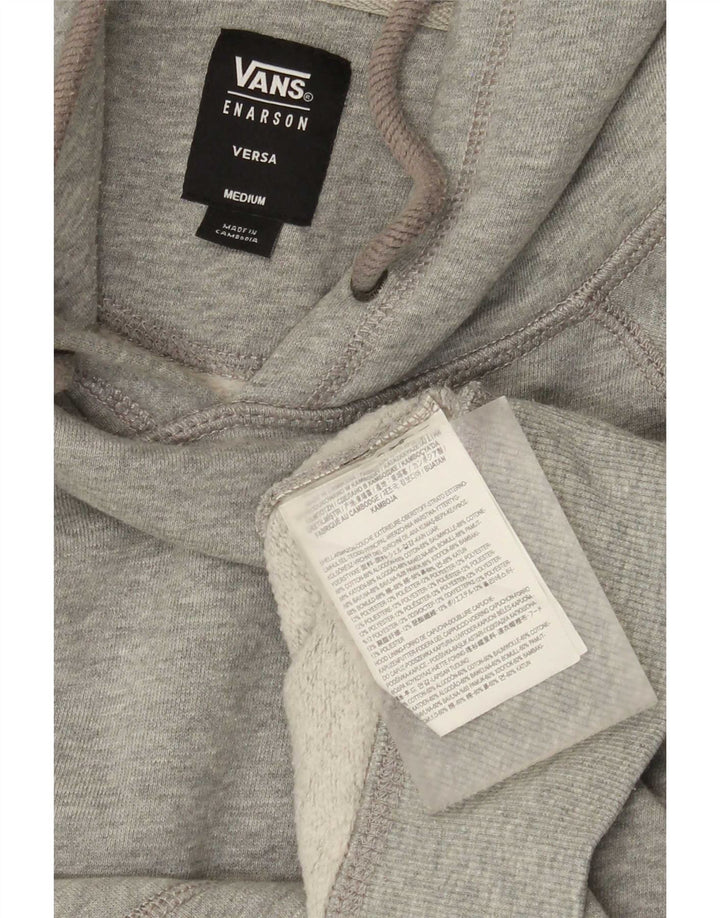 Vans Pull à capuche graphique homme gris moyen coton