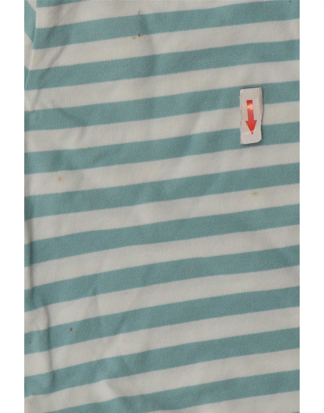 Slam Polo Femme UK 14 Coton Rayé Bleu Moyen