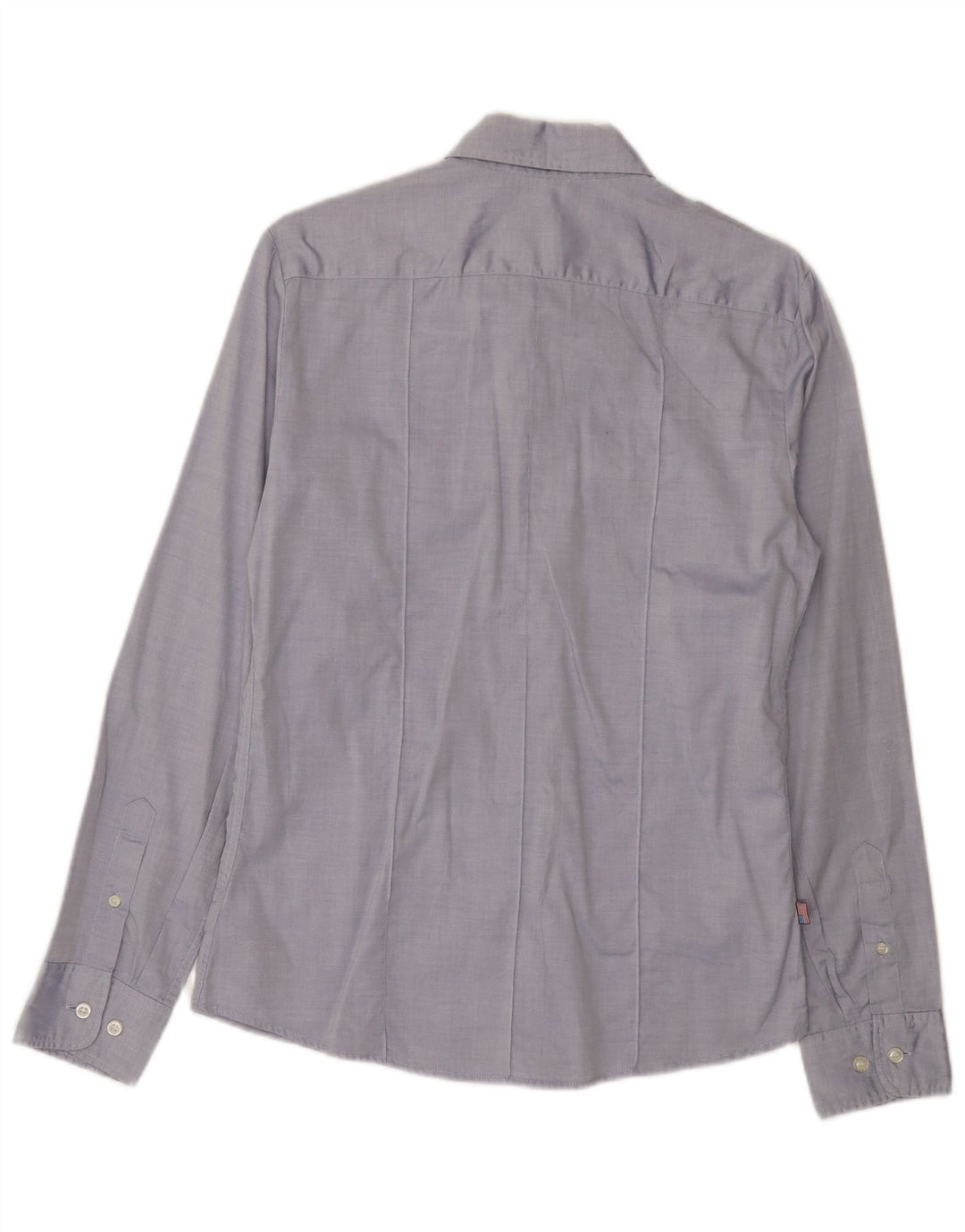 Blauer Chemise Militaire Homme Bleu Moyen Coton