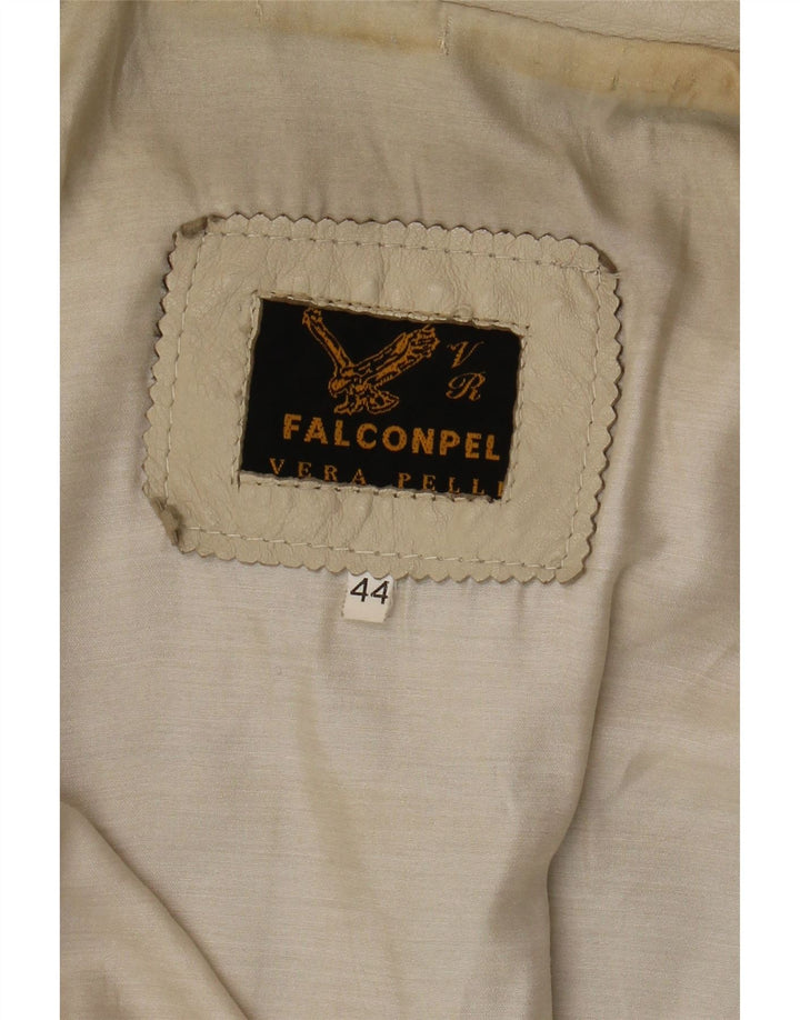 Falconpel Veste Blazer 3 Boutons Femme IT 44 Medium Off White
