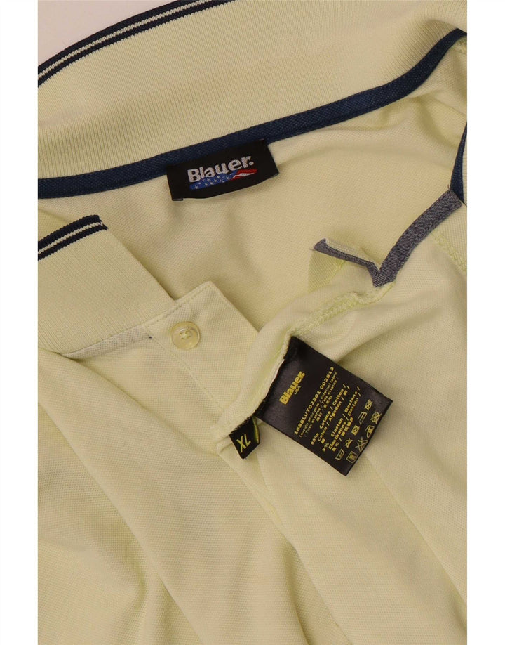 Blauer Polo Homme XL Jaune Coton