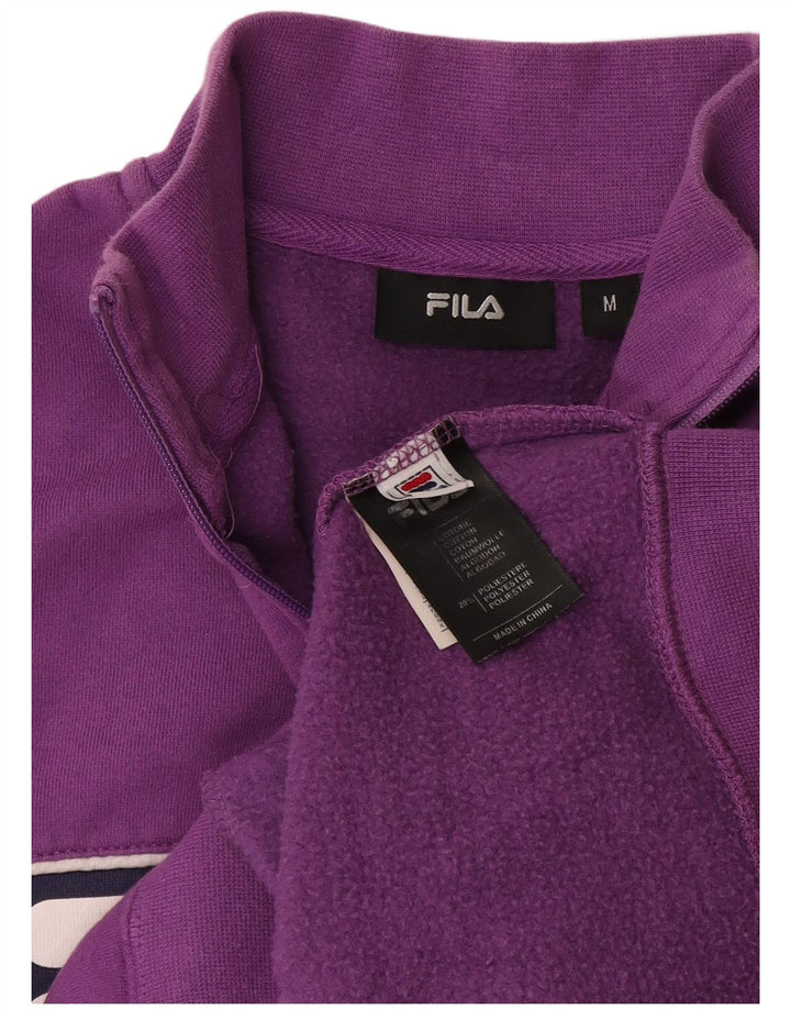 Fila Veste de survêtement graphique pour femme UK 12 Violet moyen Colourblock