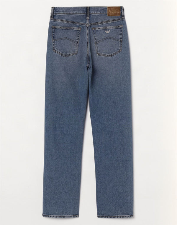 Armani Jean droit homme W32 L32 bleu coton