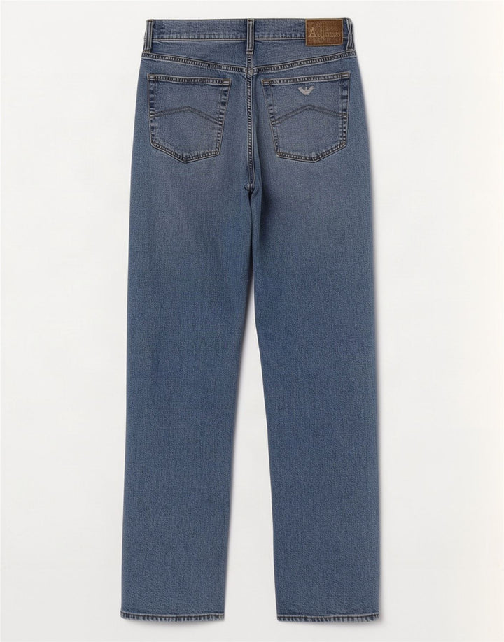 Armani Jean droit homme W32 L32 bleu coton