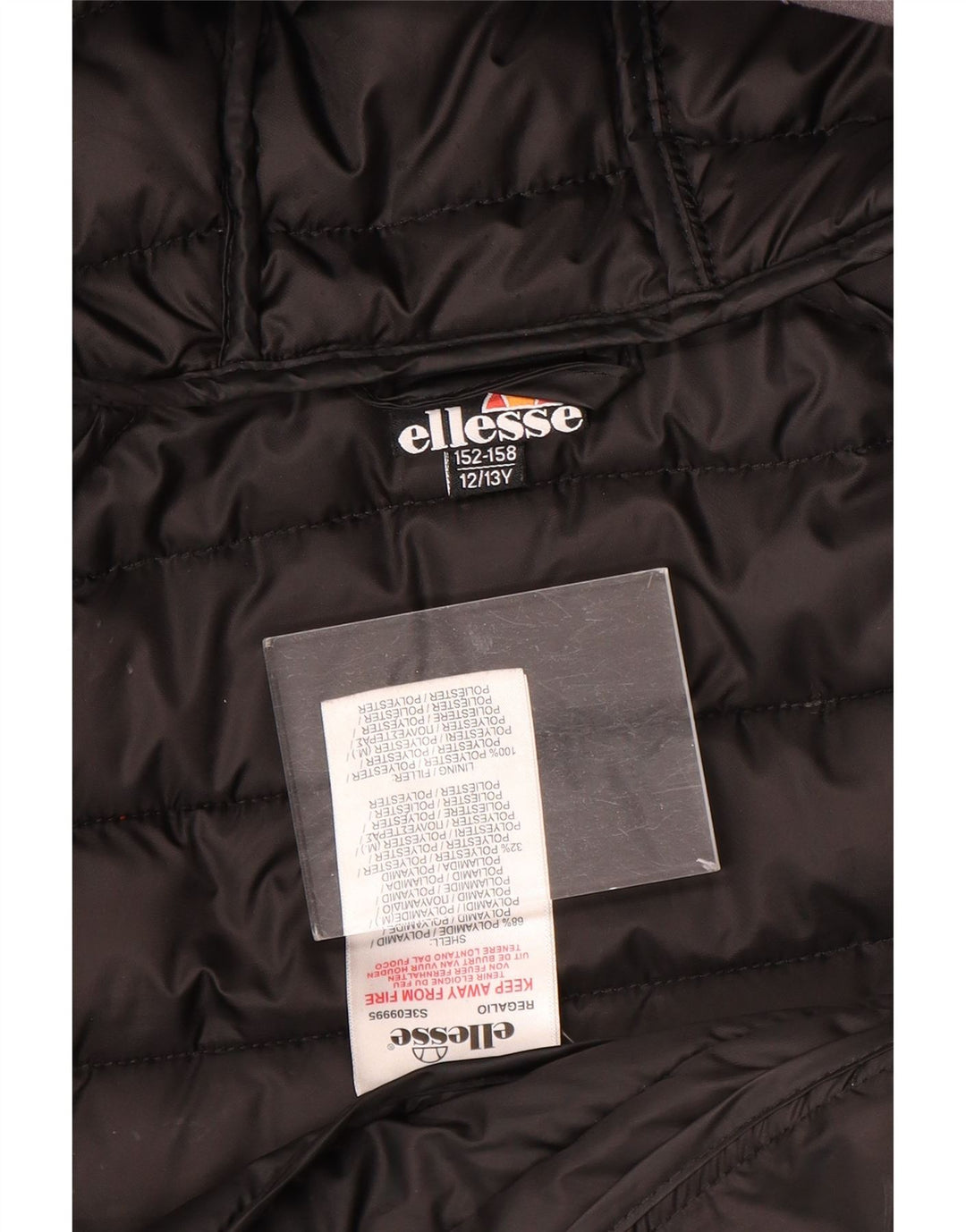 Ellesse Veste matelassée à capuche garçon 12-13 ans Gris Polyamide