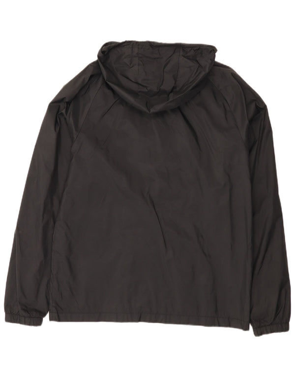 Nike Veste de pluie à capuche pour femme UK 38 Medium Noir Nylon Sports