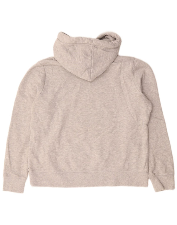 Superdry Pull à capuche surdimensionné pour femme UK 16 Grand coton moucheté gris