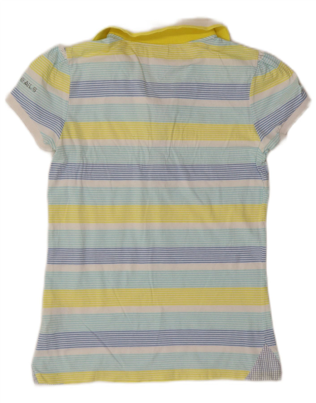 North Sails Polo Femme UK 12 Medium Multicolore Rayé Coton