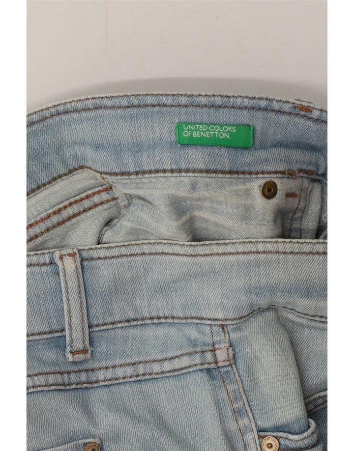 Benetton Short En Jean W32 Large Bleu Femme